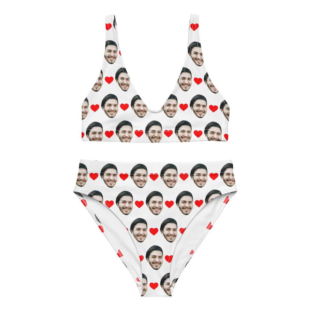 Custom Face Bikini With Hearts