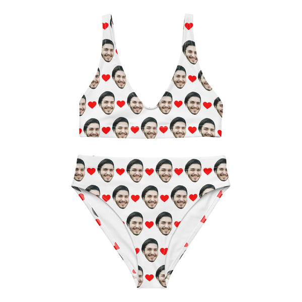Custom Face Bikini With Hearts
