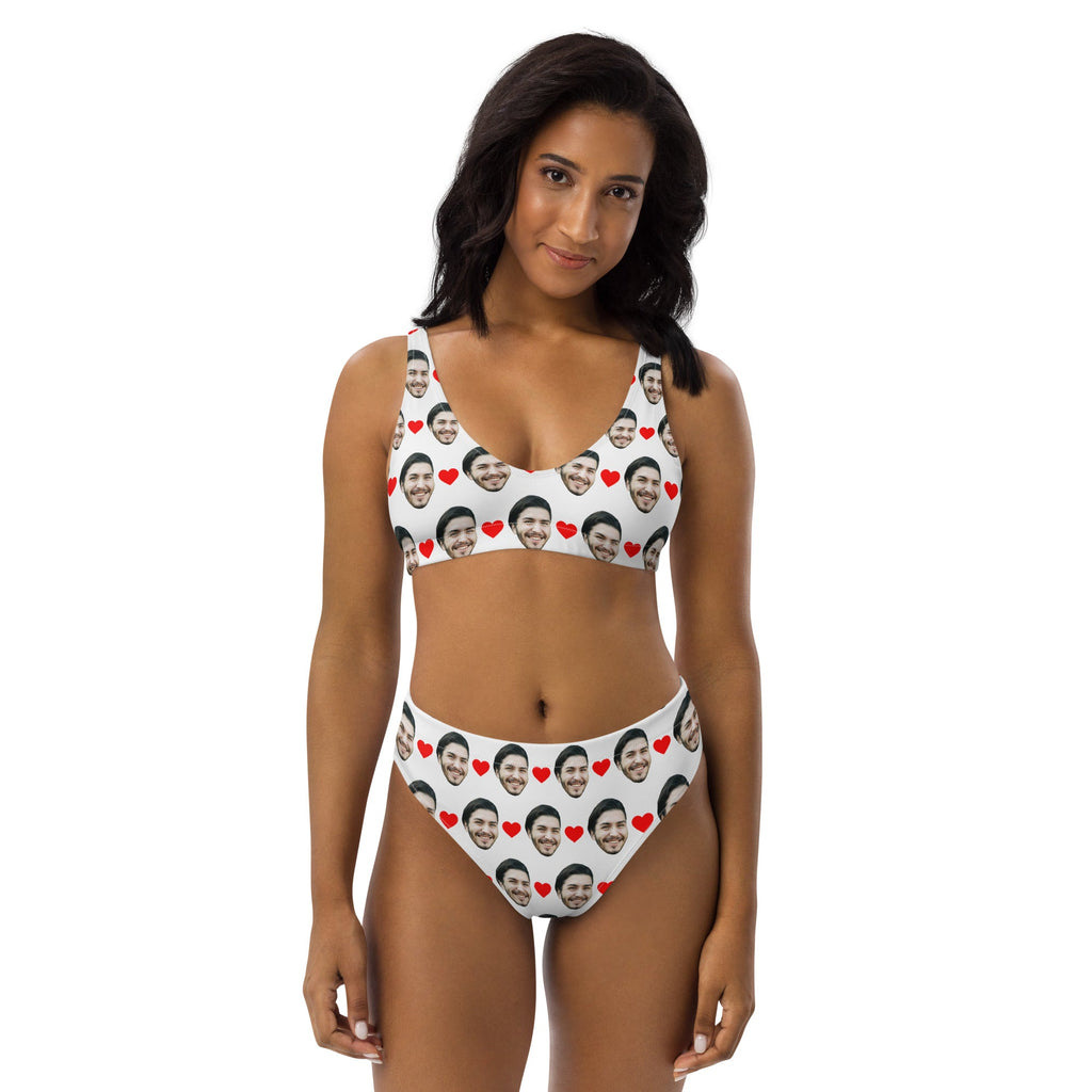 Custom Face Bikini With Hearts