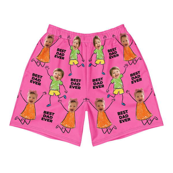 Custom Photo Best Dad Ever Shorts