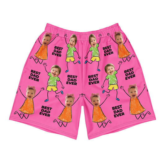 Custom Photo Best Dad Ever Shorts