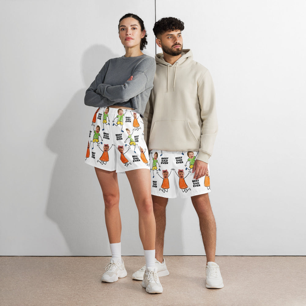 Custom Photo Best Dad Ever Shorts