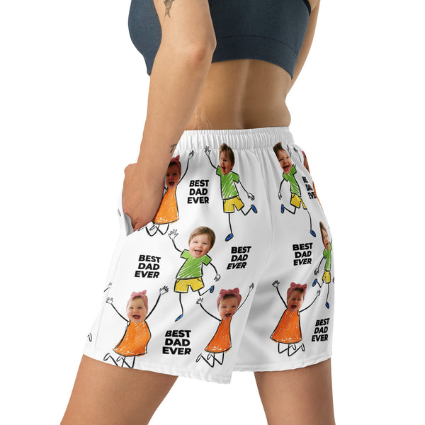 Custom Photo Best Dad Ever Shorts