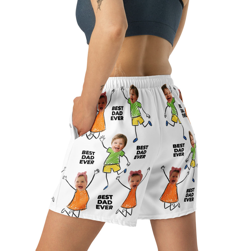 Custom Photo Best Dad Ever Shorts