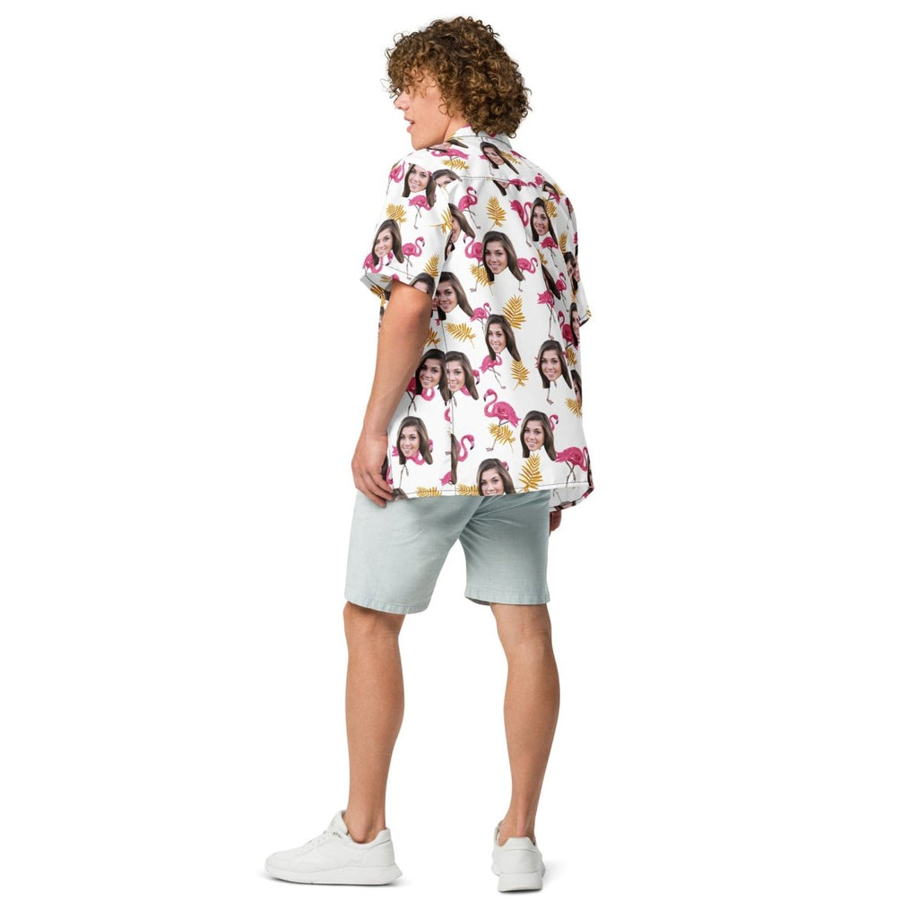 Custom Faces Flamingo Pattern Hawaiian