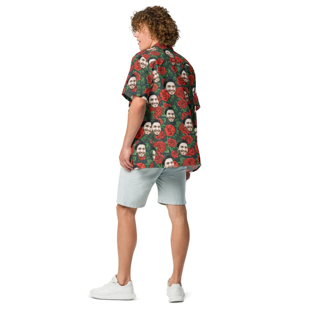 Custom Hawaiian Shirt Roses flowers All Over Print Faces Shirt