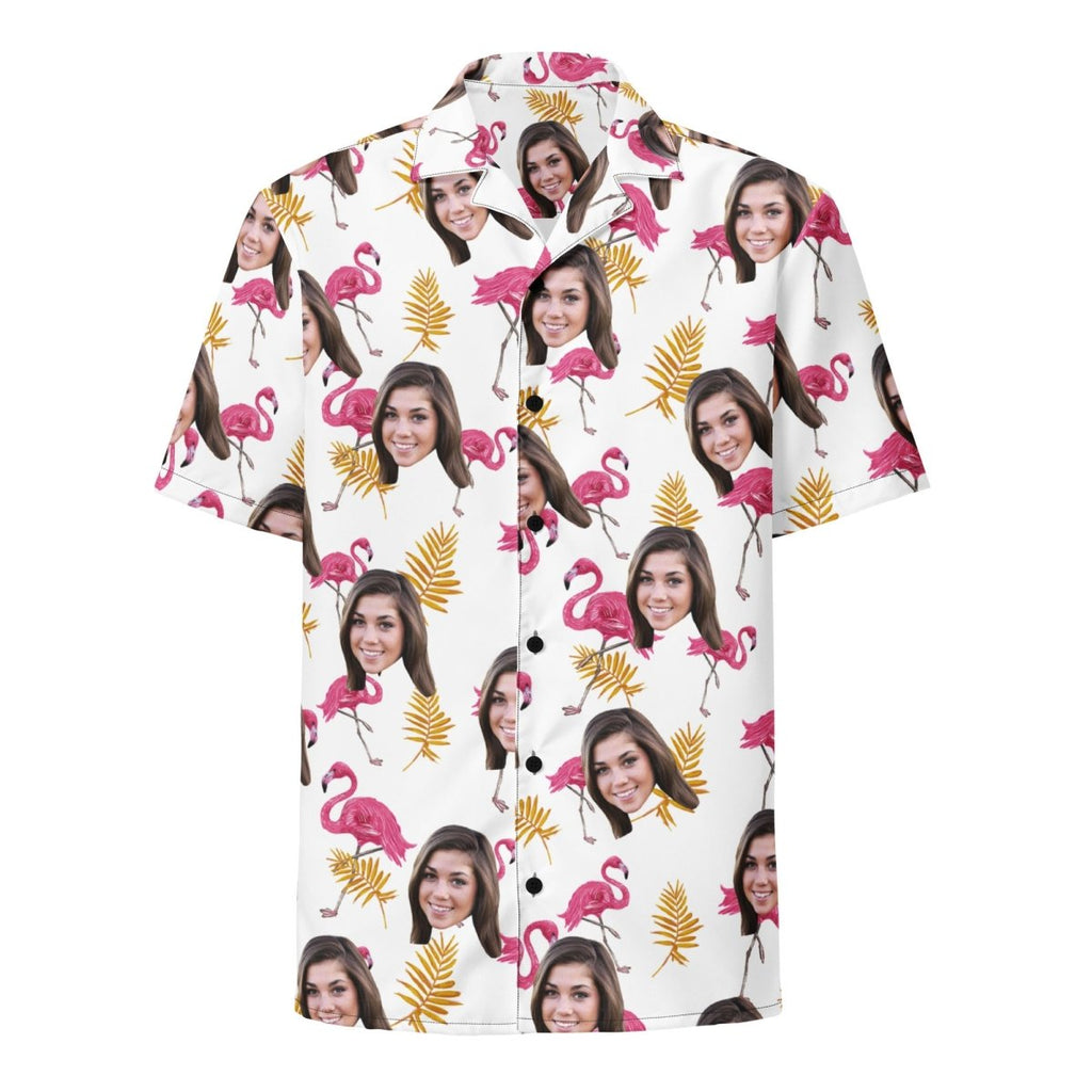 Custom Faces Flamingo Pattern Hawaiian
