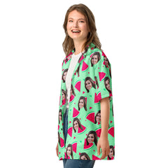 Custom Hawaiian Shirt Watermelon All Over Print Faces Shirt
