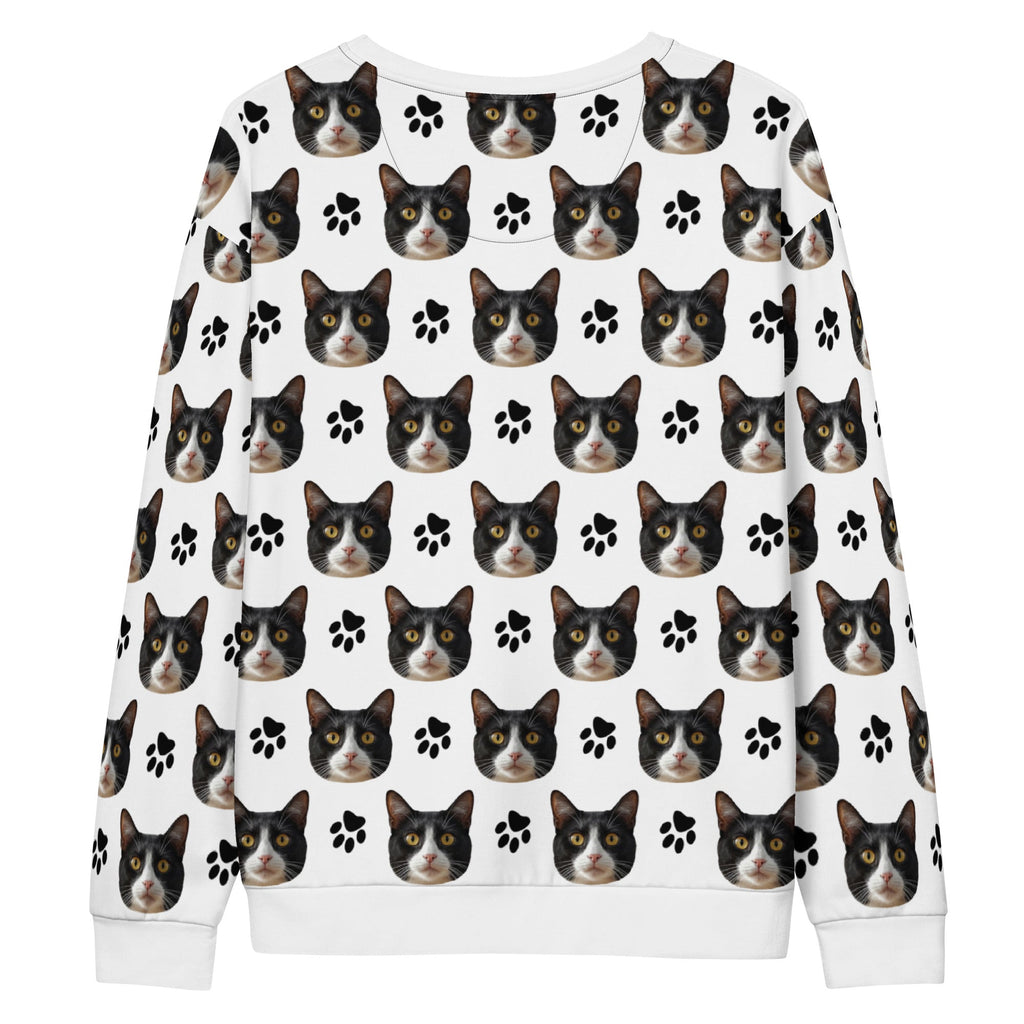 Custom Cat Face Sweatshirt