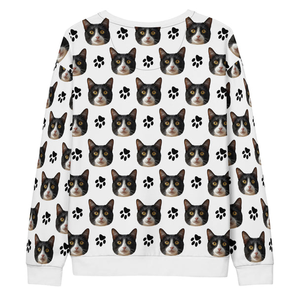 Custom Cat Face Sweatshirt