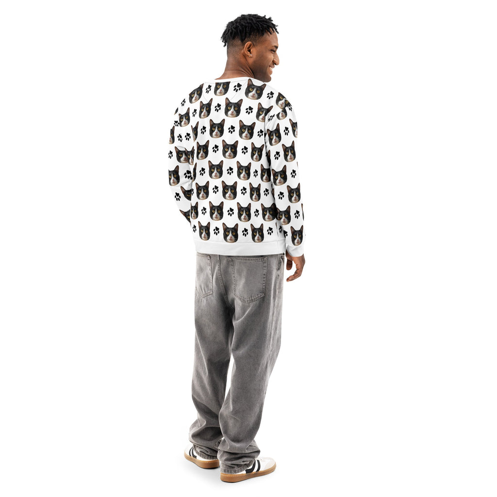 Custom Cat Face Sweatshirt
