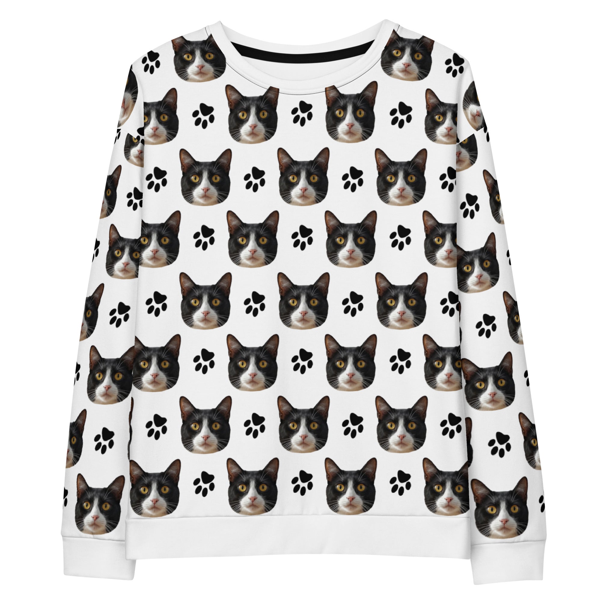 Custom Cat Face Sweatshirt Secondary image