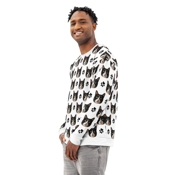 Custom Cat Face Sweatshirt