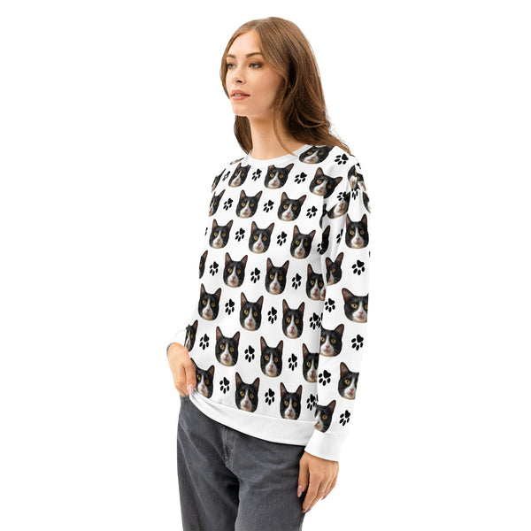 Custom Cat Face Sweatshirt