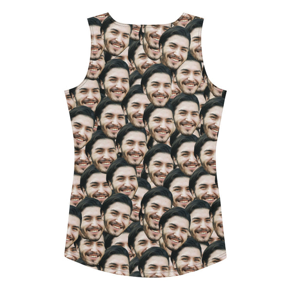 Custom Face Print Women's Tank Top