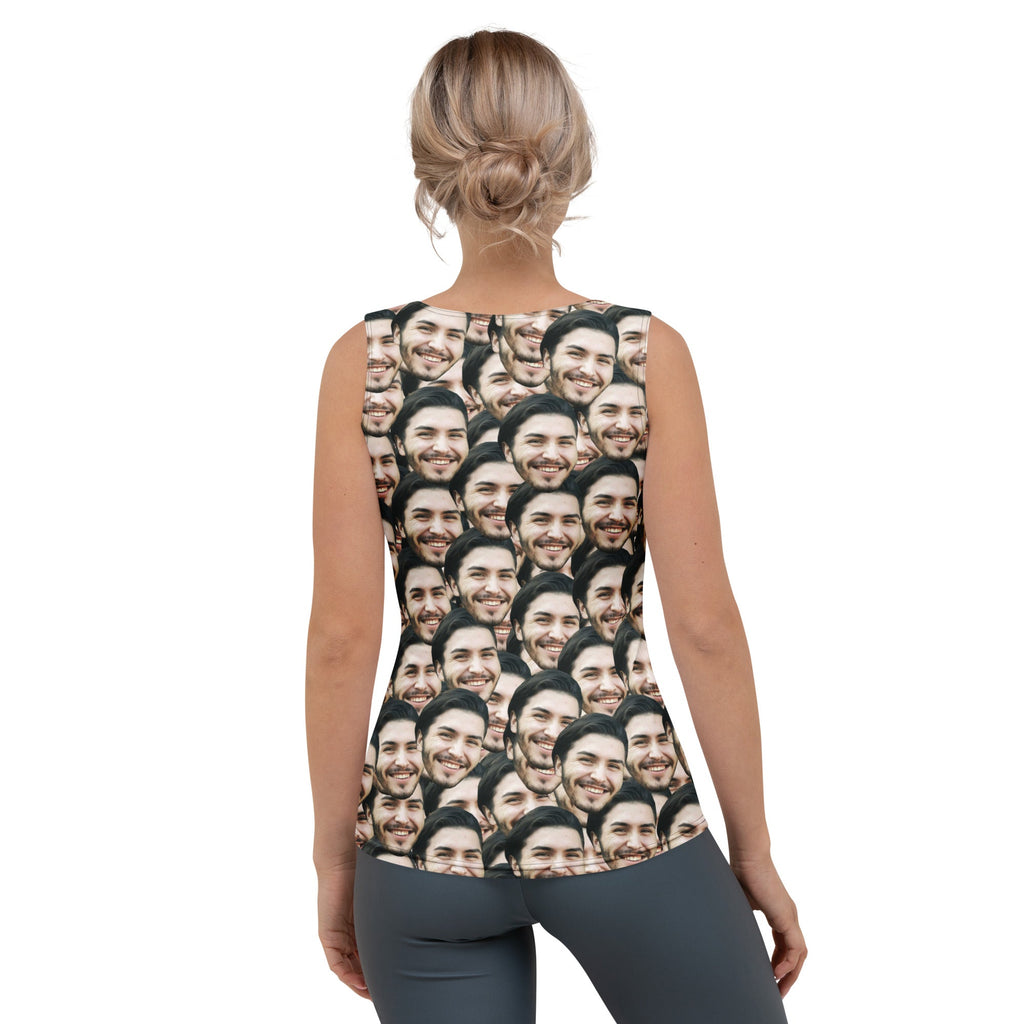 Custom Face Print Women's Tank Top