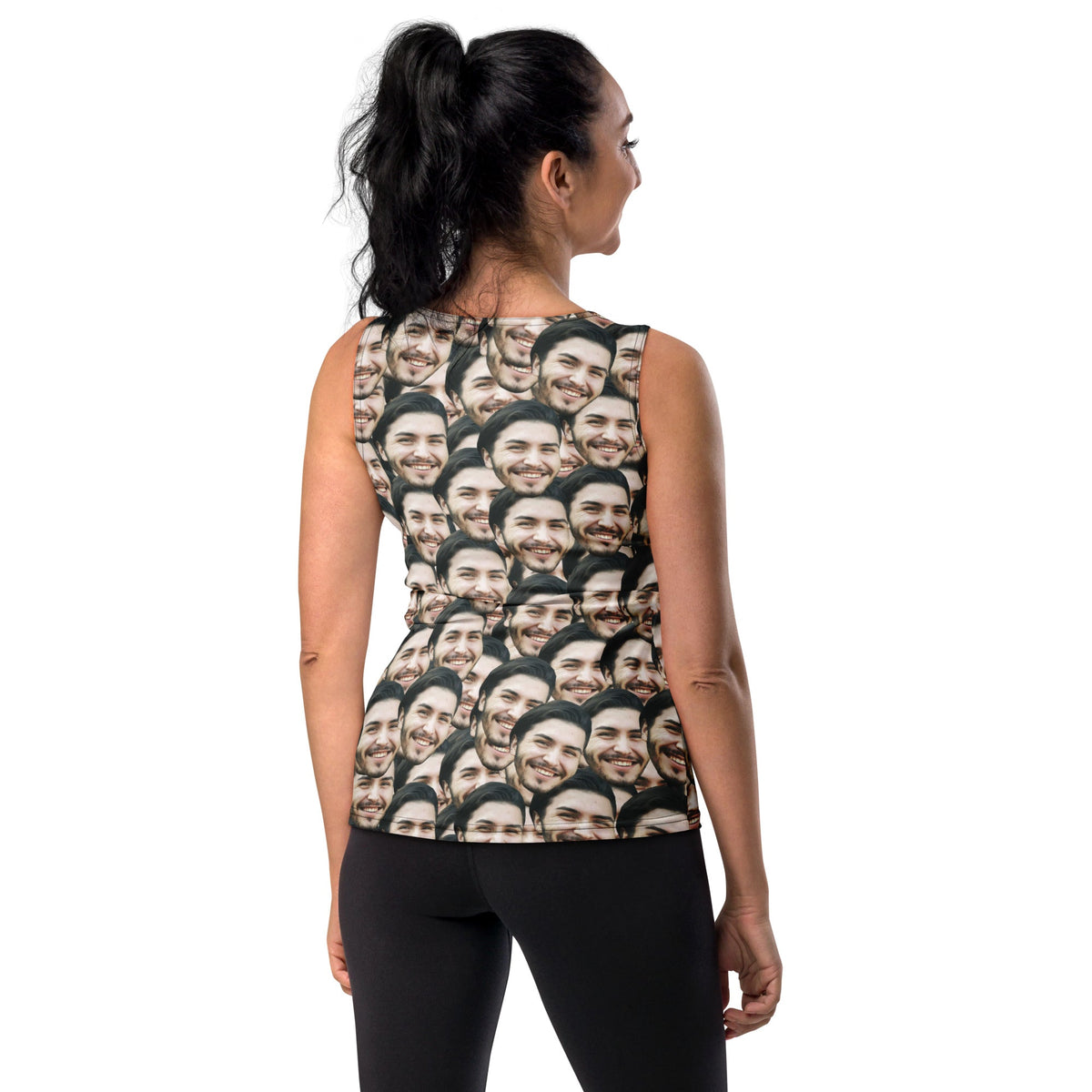 Custom Face Print Women's Tank Top