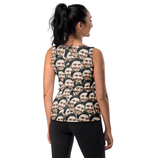 Custom Face Print Women's Tank Top