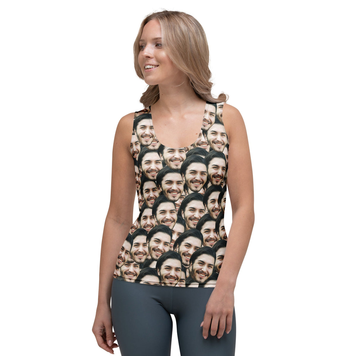 Custom Face Print Women's Tank Top