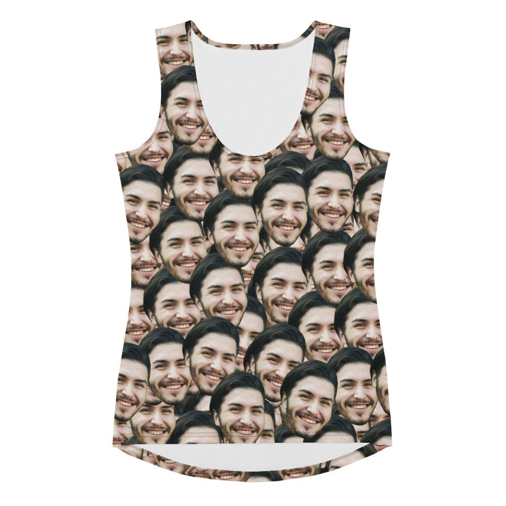 Custom Face Print Women's Tank Top