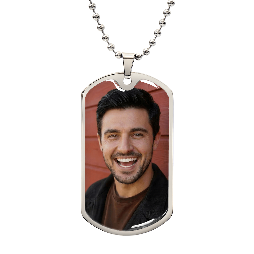 Custom Photo Dog Tag Necklace Main image