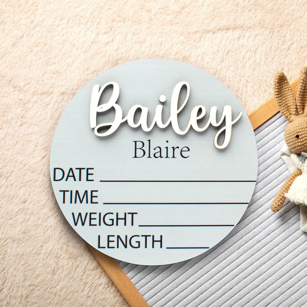 Baby Birth Announcement Sign