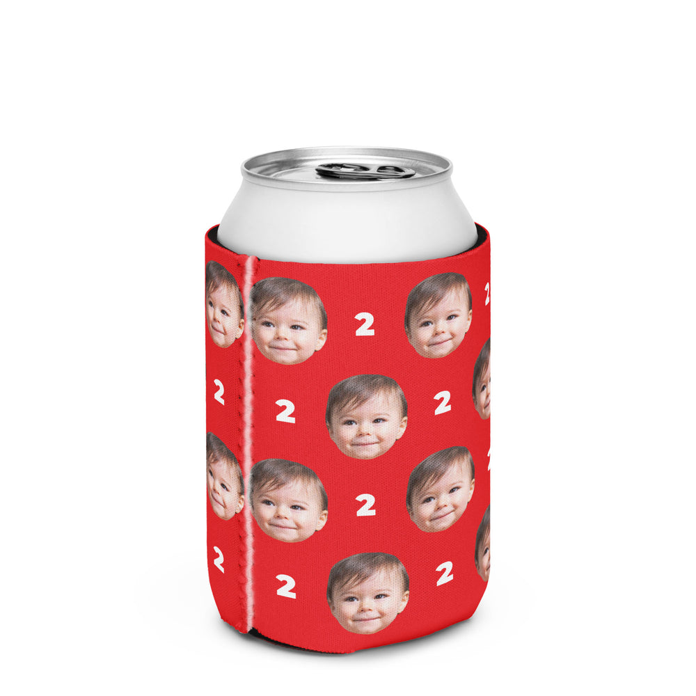 Baby Face Birthday Can Cooler