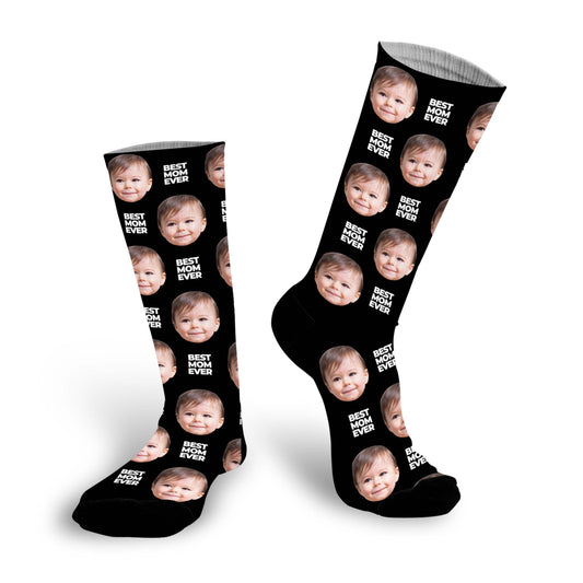 Best Mom Ever Custom Face Socks