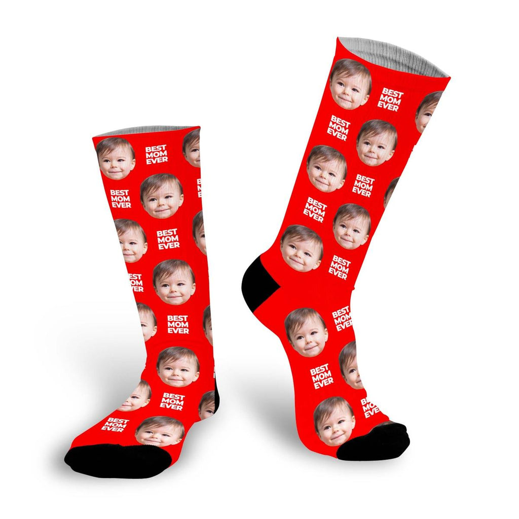 Best Mom Ever Custom Face Socks