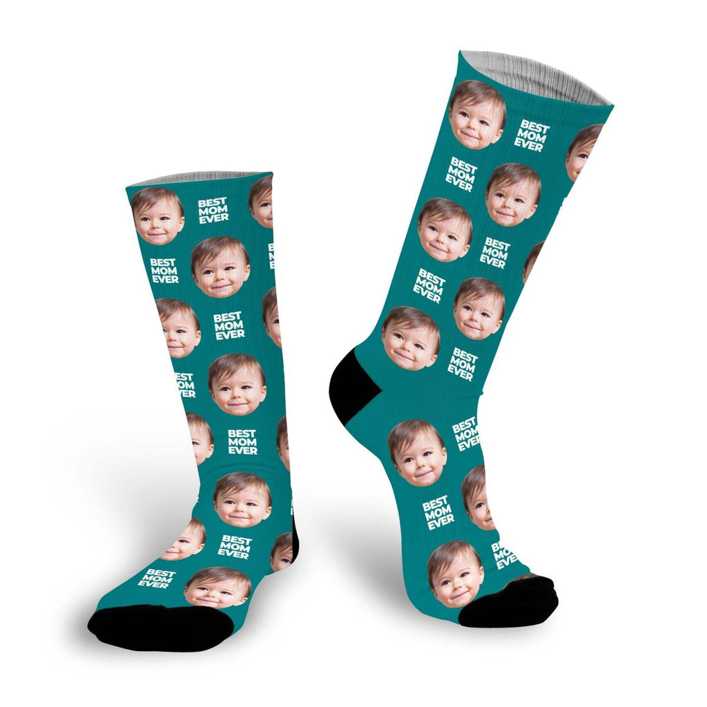 Best Mom Ever Custom Face Socks