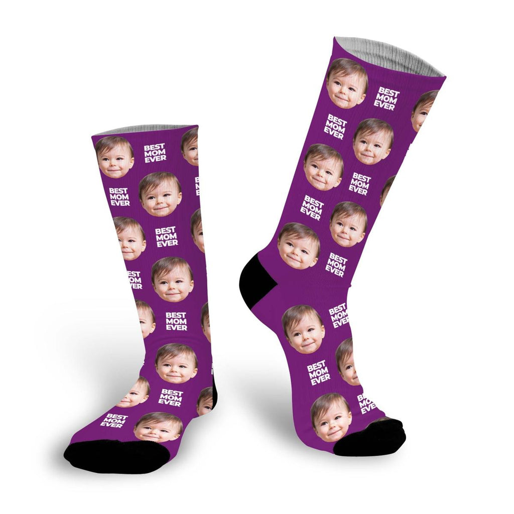 Best Mom Ever Custom Face Socks