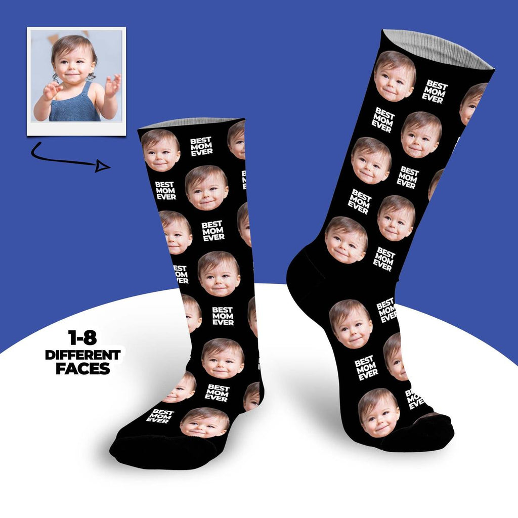 Best Mom Ever Custom Face Socks