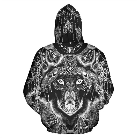 Boho Wolf Unisex Hoodie