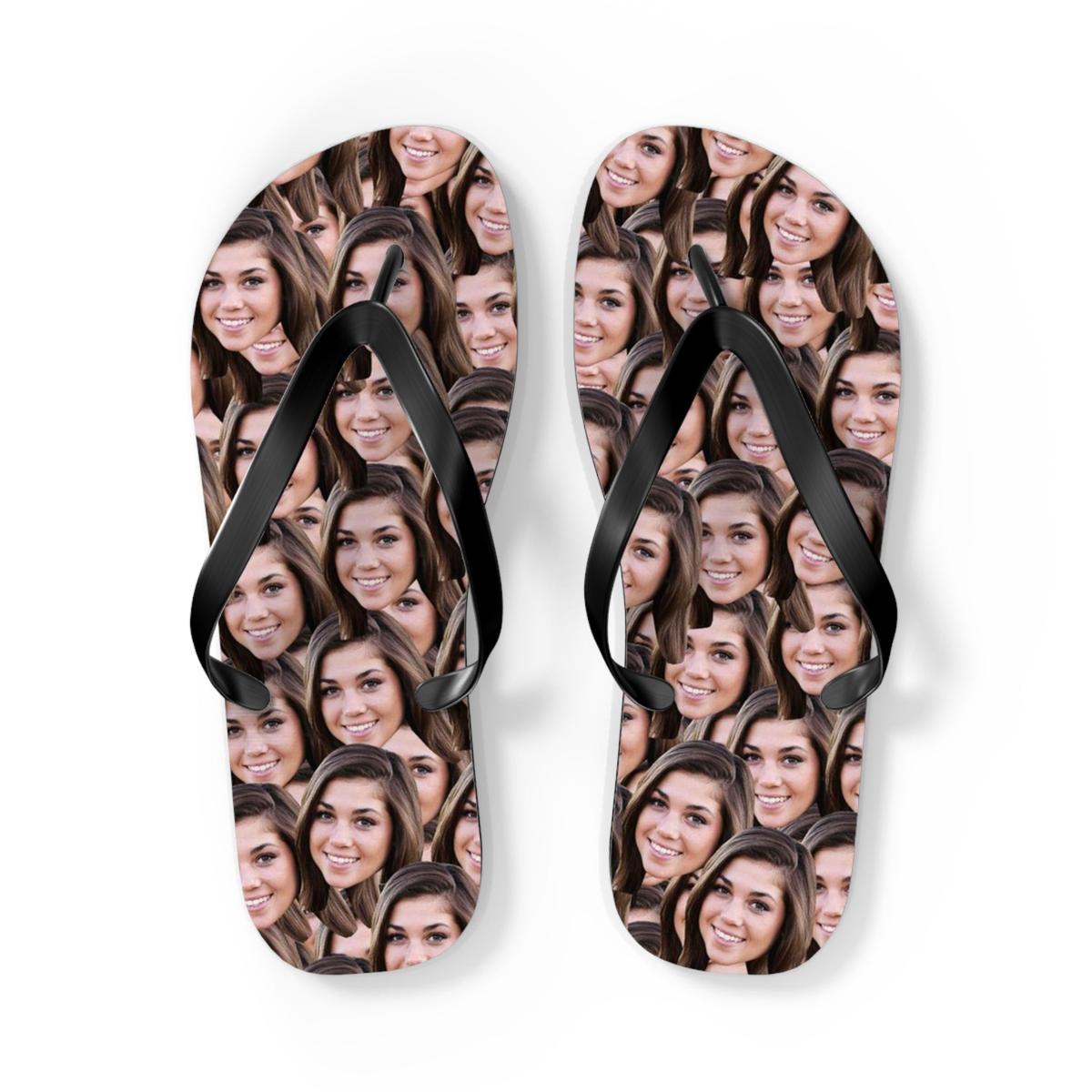 Custom Bride Faces Flip Flops