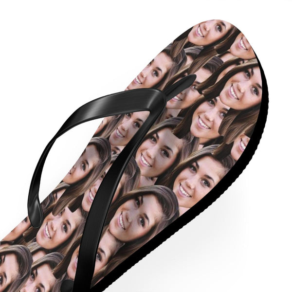 Custom Bride Faces Flip Flops