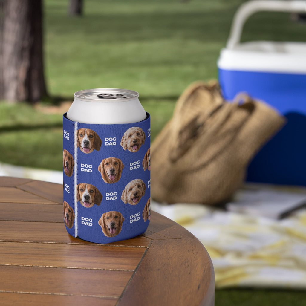 Custom Dog Dad Can Cooler