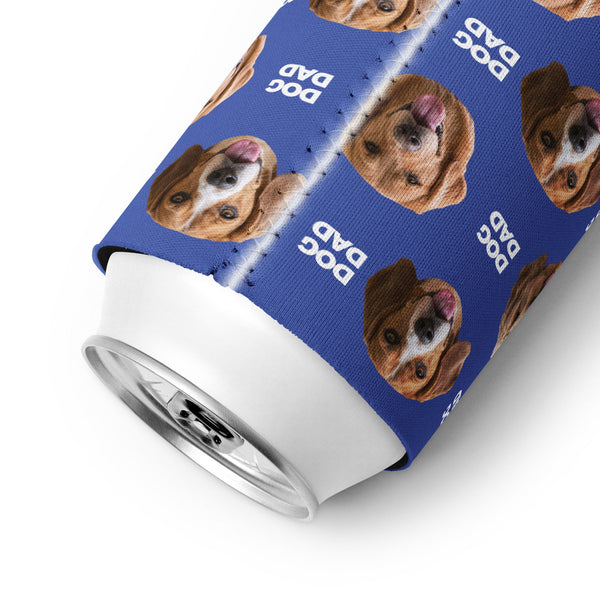 Custom Dog Dad Can Cooler