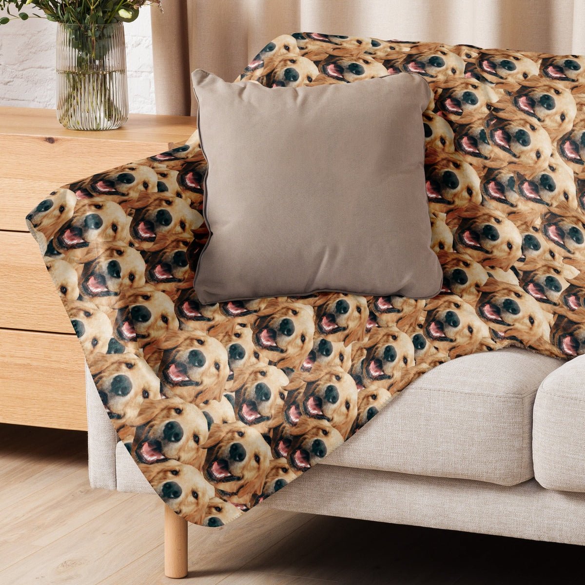 Crazy Dog Faces Blanket