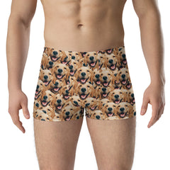 Crazy Dog Faces Boxer Briefs Personalized Dog Boxers
