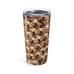 Crazy Dog Faces Tumbler