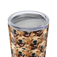 Crazy Dog Faces Tumbler