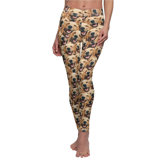 Crazy Dog Faces Women's Leggings Pet Leggings