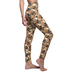 Crazy Dog Faces Women's Leggings Pet Leggings