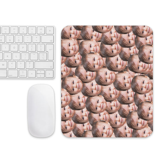 Crazy Faces Baby Face Mouse Pad Adorable Custom Gift