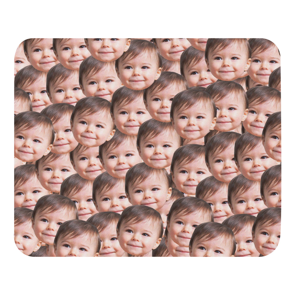Crazy Faces Baby Face Mouse Pad Adorable Custom Gift