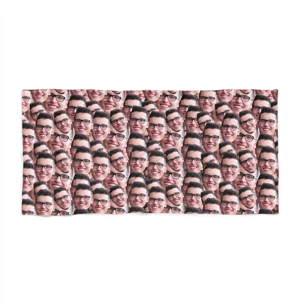 Crazy Faces Beach Towel