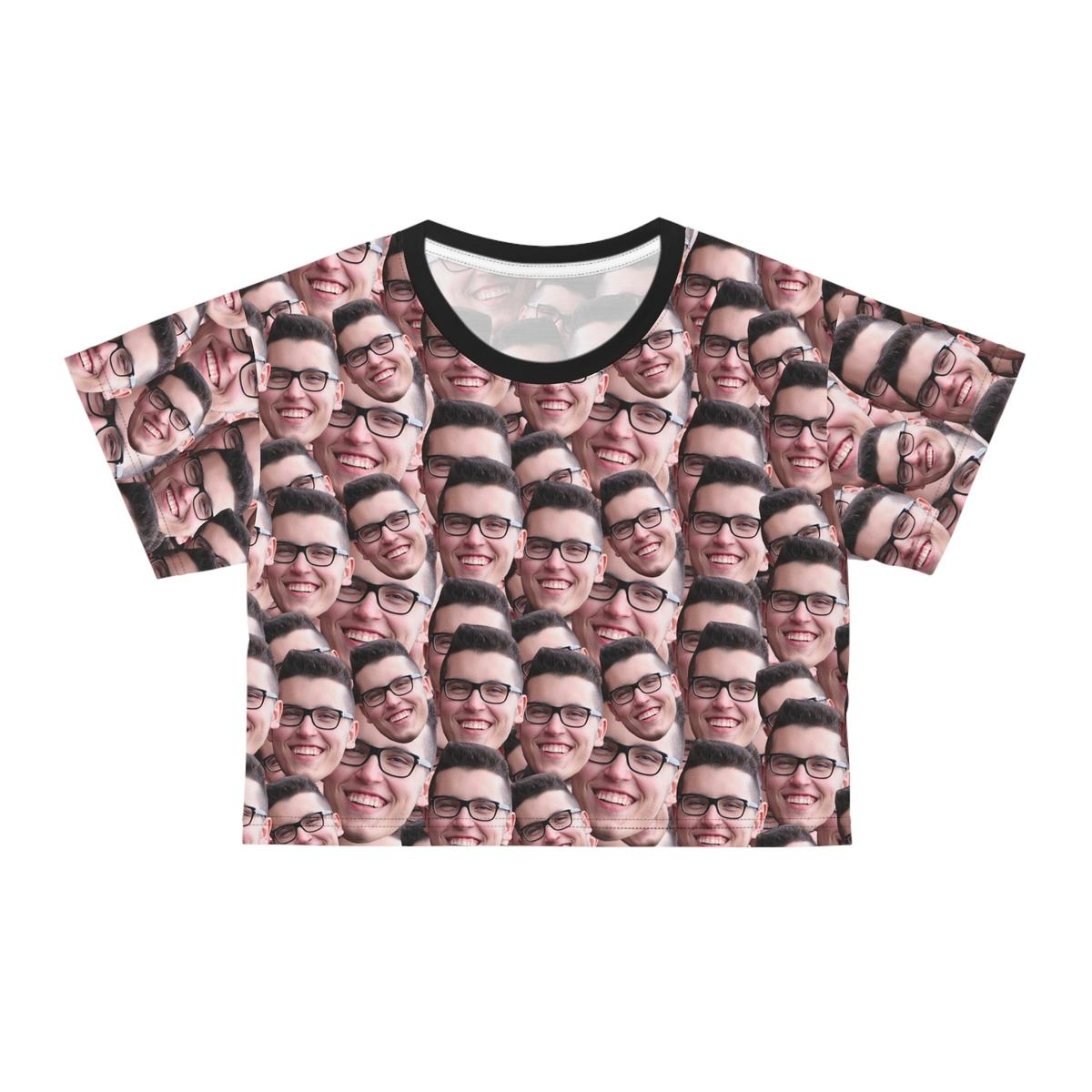 Crazy Faces Crop Tee