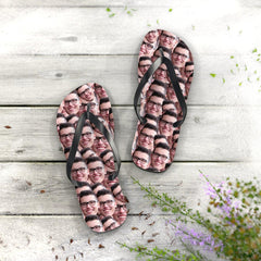 Crazy Faces Flip Flops