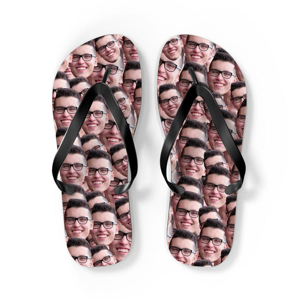 Crazy Faces Flip Flops