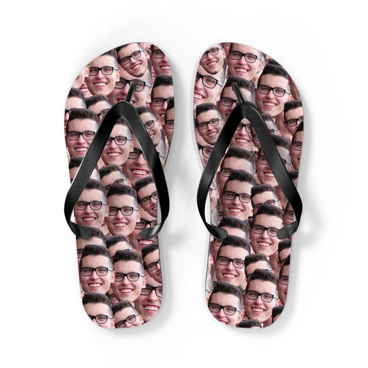 Crazy Faces Flip Flops